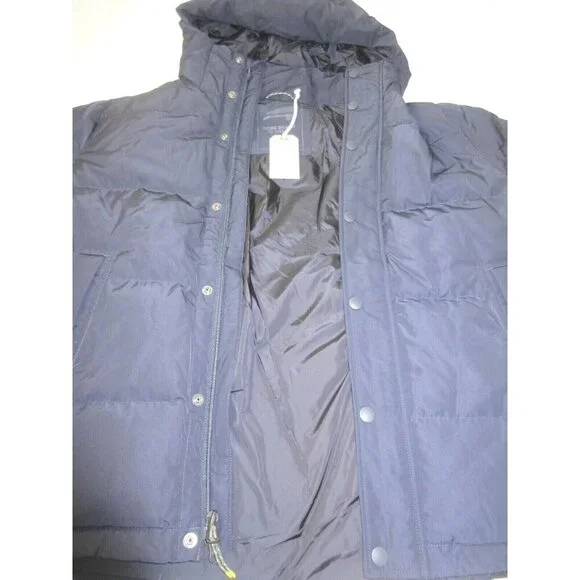 OOBE Brand Men's Kinsley Goose Down Hooded Jacket Midnight Navy Blue NWT - Picture 2 of 9